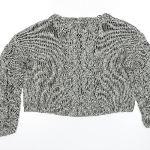 Divided Women's Grey Crew Neck Pullover Jumper Size 12