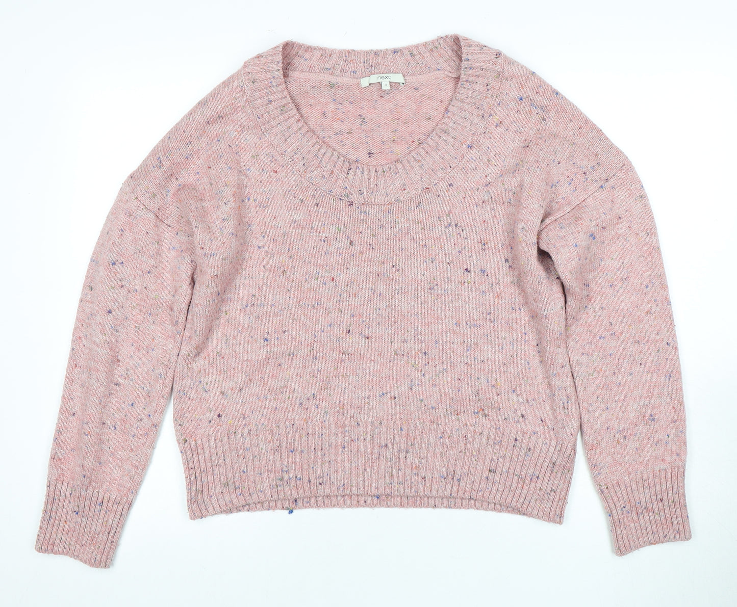 Next Women's Pink Pullover Jumper, Size 12, Round Neck