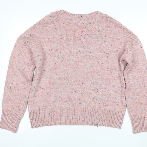 Next Women's Pink Pullover Jumper, Size 12, Round Neck