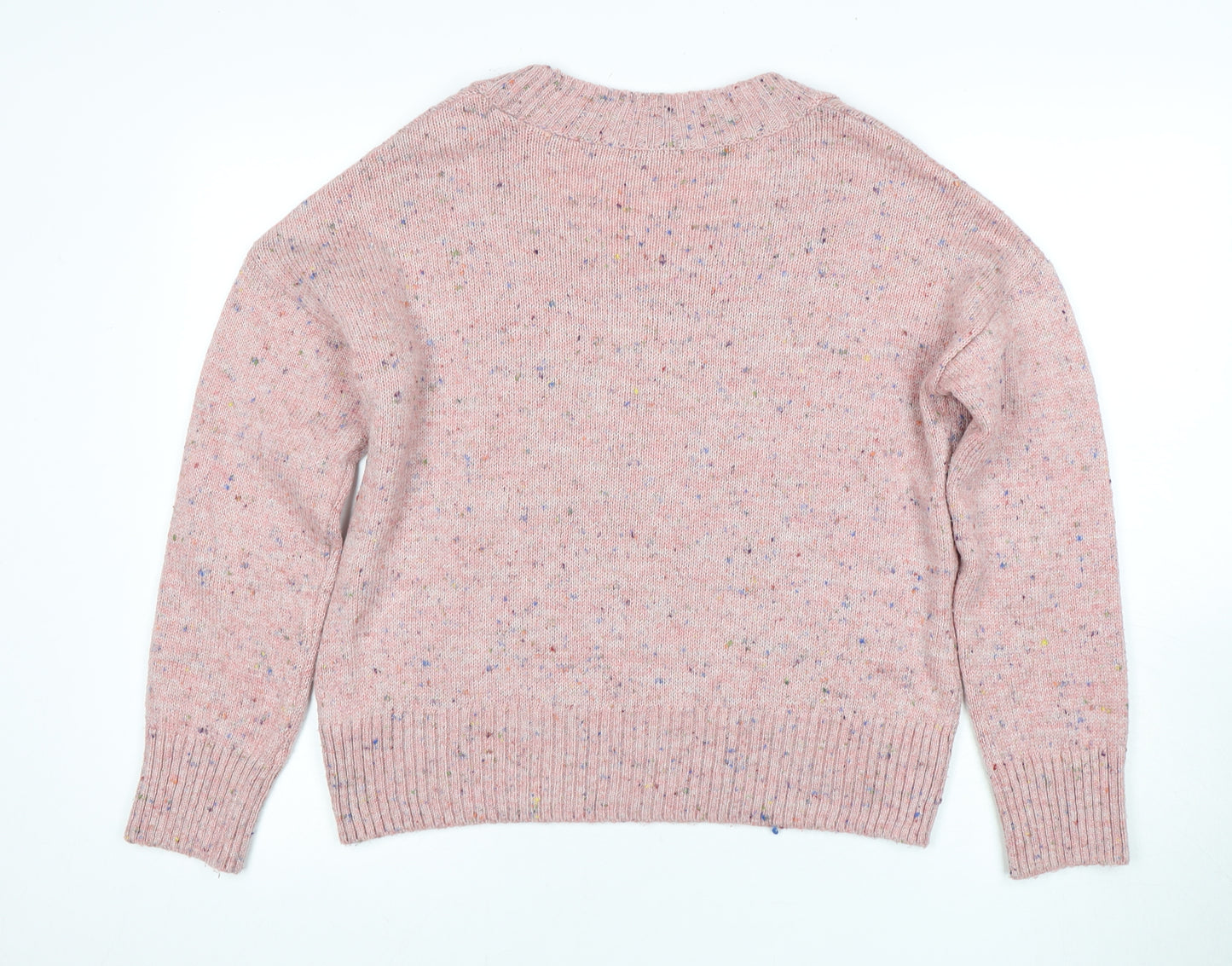 Next Women's Pink Pullover Jumper, Size 12, Round Neck