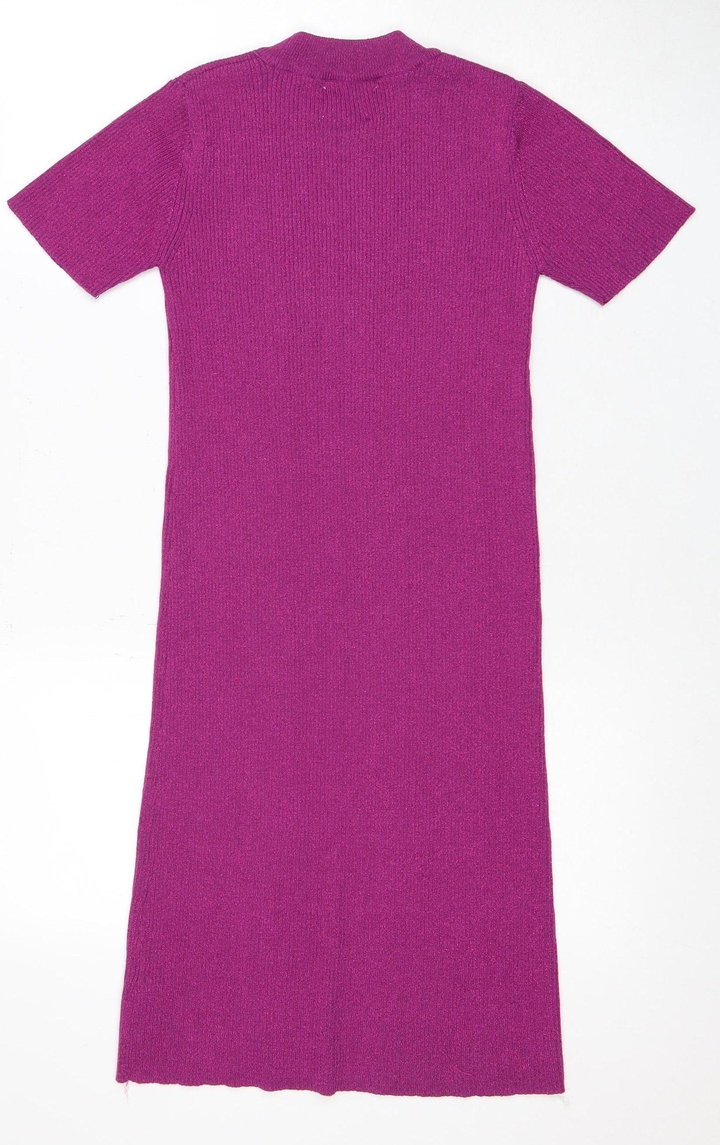Zara Girls Purple Knit Dress Size 13-14 Years