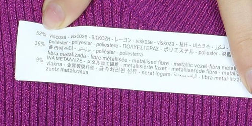 Zara Girls Purple Knit Dress Size 13-14 Years