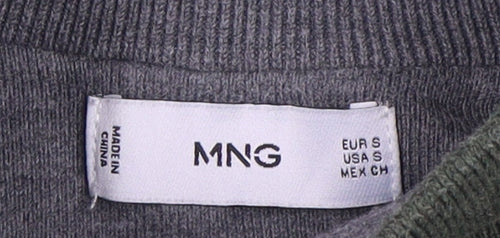 MNG Men's Green Full Zip Sweatshirt - Size S