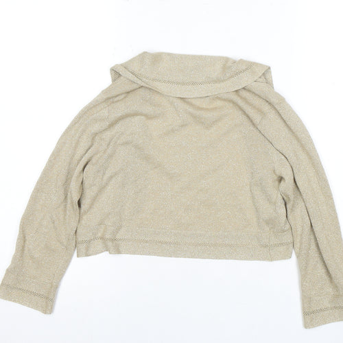 Noosnow Women's Beige Knit Cowl Neck Top (S)