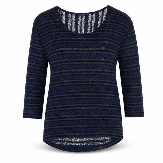 Front view of Next Women's Blue Striped jumper, size 14