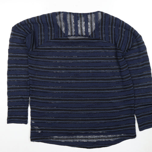 Next Women's Blue Striped Pullover Jumper Size 14