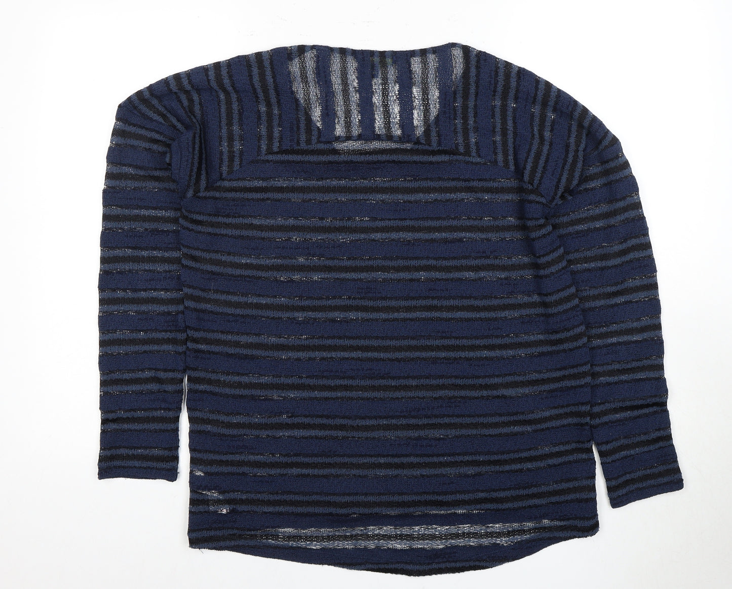 Next Women's Blue Striped Pullover Jumper Size 14
