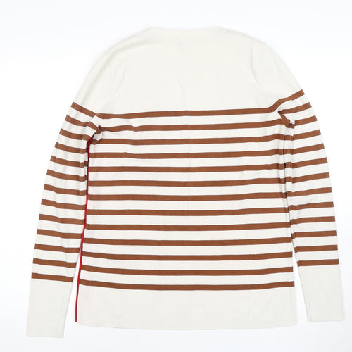Long Tall Sally Women’s Brown Striped Pullover Jumper M