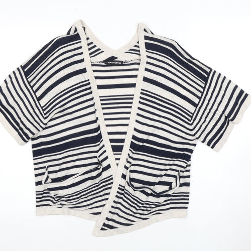 Warehouse Women's Striped Cardigan Multicolour Size 12