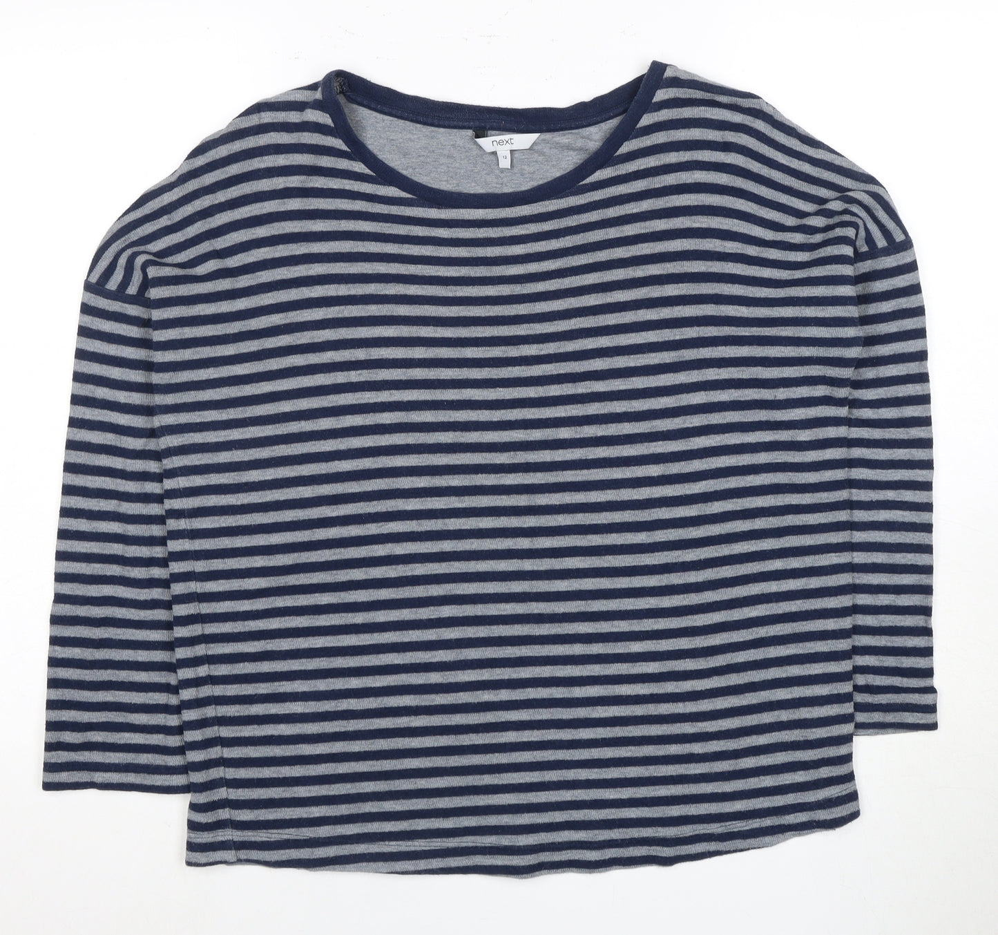 Next Women's Blue Striped Pullover Jumper Size 12