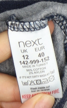 Next Women's Blue Striped Pullover Jumper Size 12