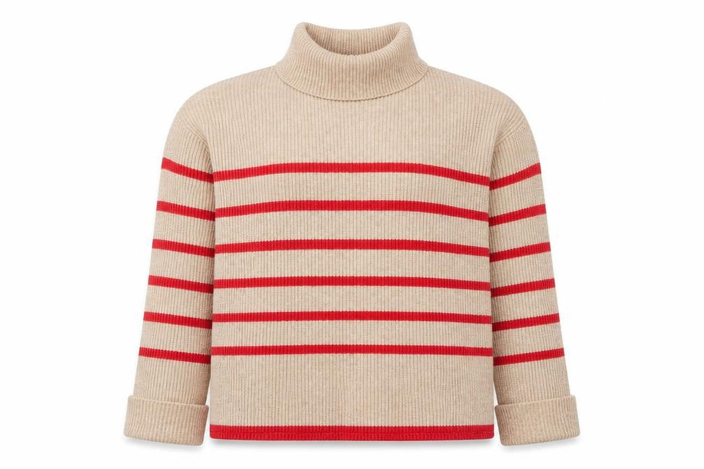 Front view of Marks & Spencer Women's Beige Roll Neck jumper, size L