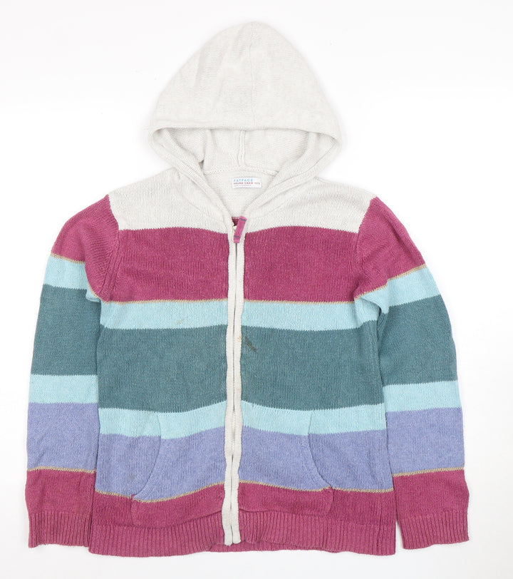 FatFace Girls Multicoloured Full Zip Cardigan 11/12 Years