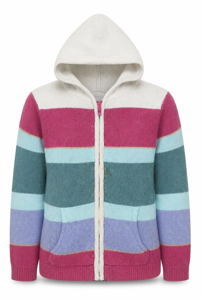 FatFace Girls Multicoloured Full Zip Cardigan 11/12 Years