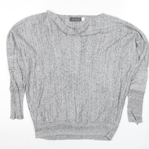 Mint Velvet Women's Grey XS Pullover Zip Jumper