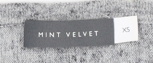 Mint Velvet Women's Grey XS Pullover Zip Jumper