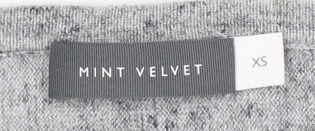 Mint Velvet Women's Grey XS Pullover Zip Jumper