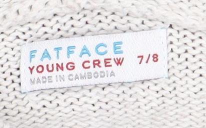 FatFace Girls Multicoloured Hooded Cardigan 7 Years
