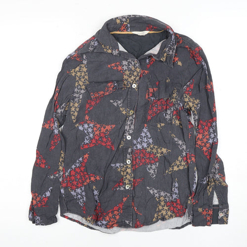 White Stuff Women's Multicoloured Button-Up Shirt UK 8