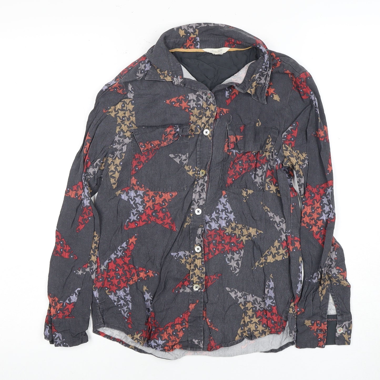 White Stuff Women's Multicoloured Button-Up Shirt UK 8