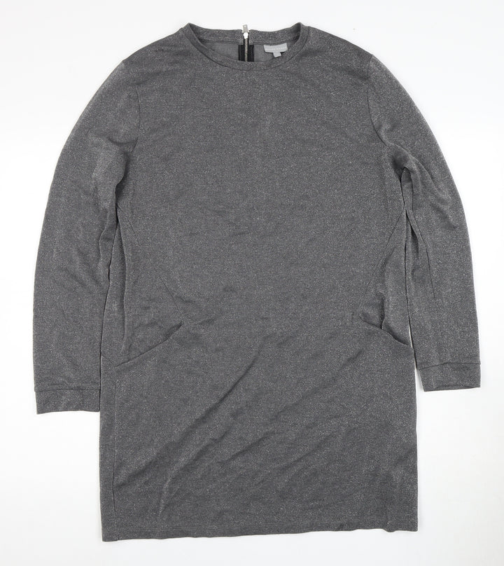 Oliver Bonas Women's Grey Shift Dress Size 14
