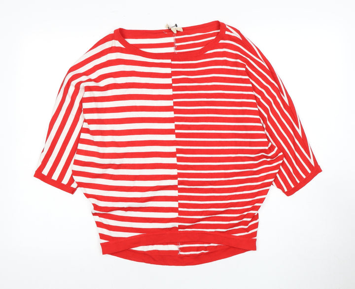 Fresh Produce Women's Red Striped Top, Size S, Casual Wear