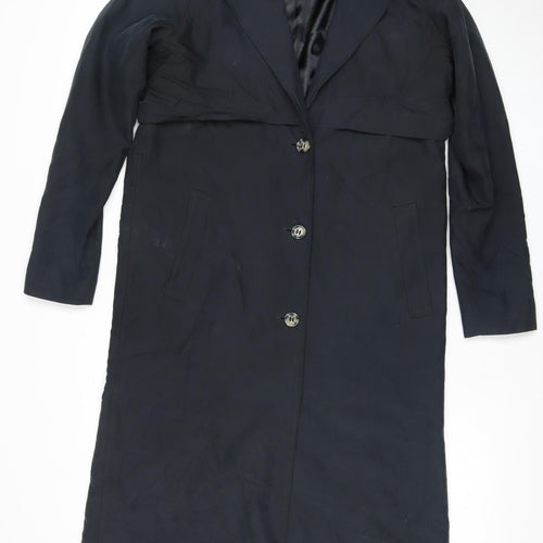 Monki Women's Black XS Long Coat
