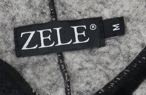 Zele Women's Black Cardigan M Wool Blend Casual