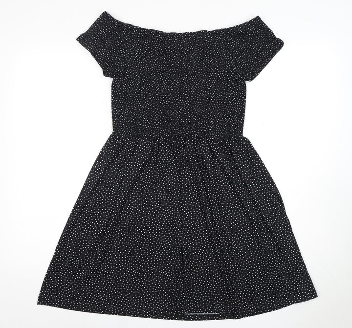 BRAVE SOUL Women's Black Off Shoulder Dress, Size 2