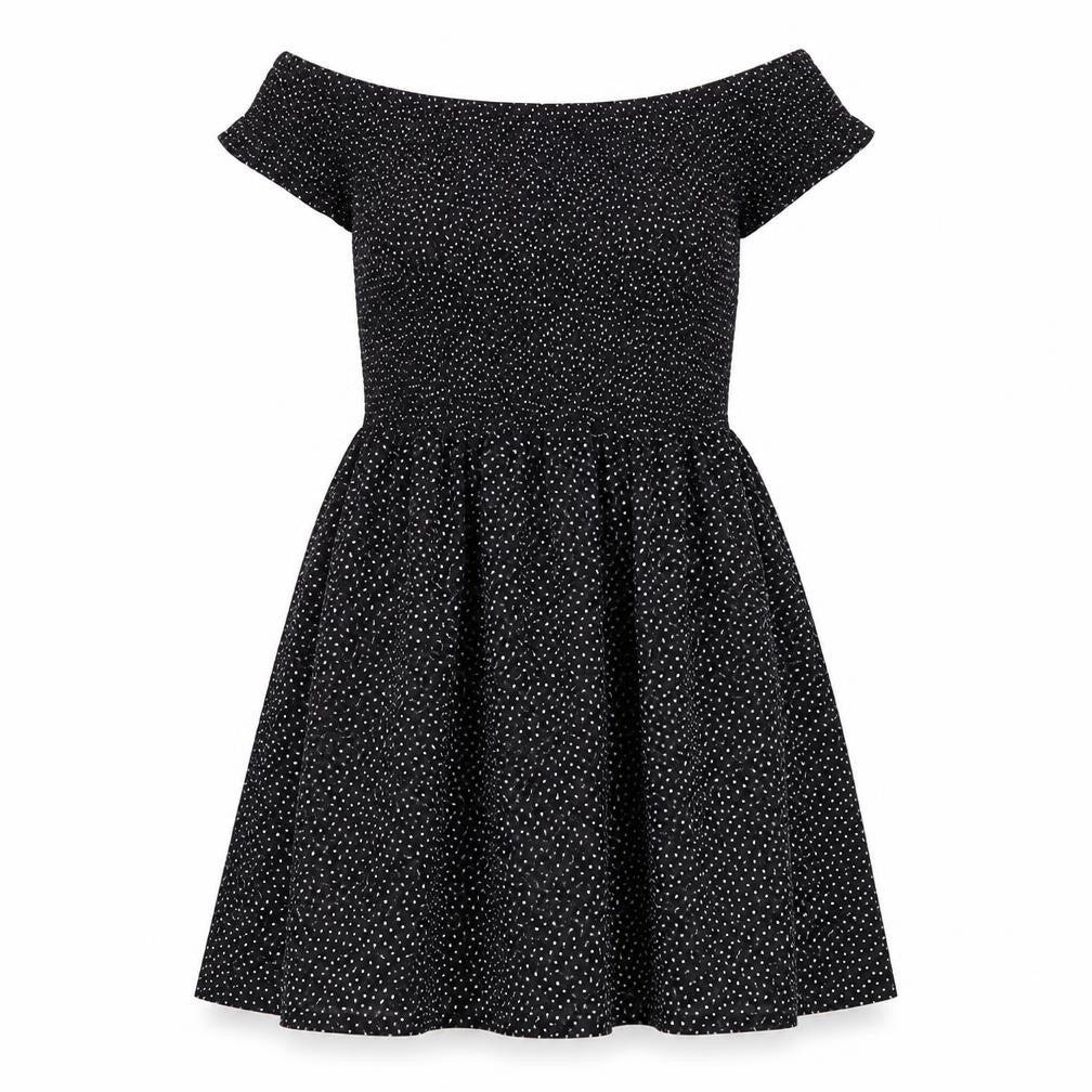 BRAVE SOUL Women's Black Off Shoulder Dress, Size 2