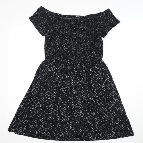 BRAVE SOUL Women's Black Off Shoulder Dress, Size 2