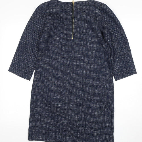 Joules Women's Blue Shift Dress, Size 8, 3/4 Sleeve
