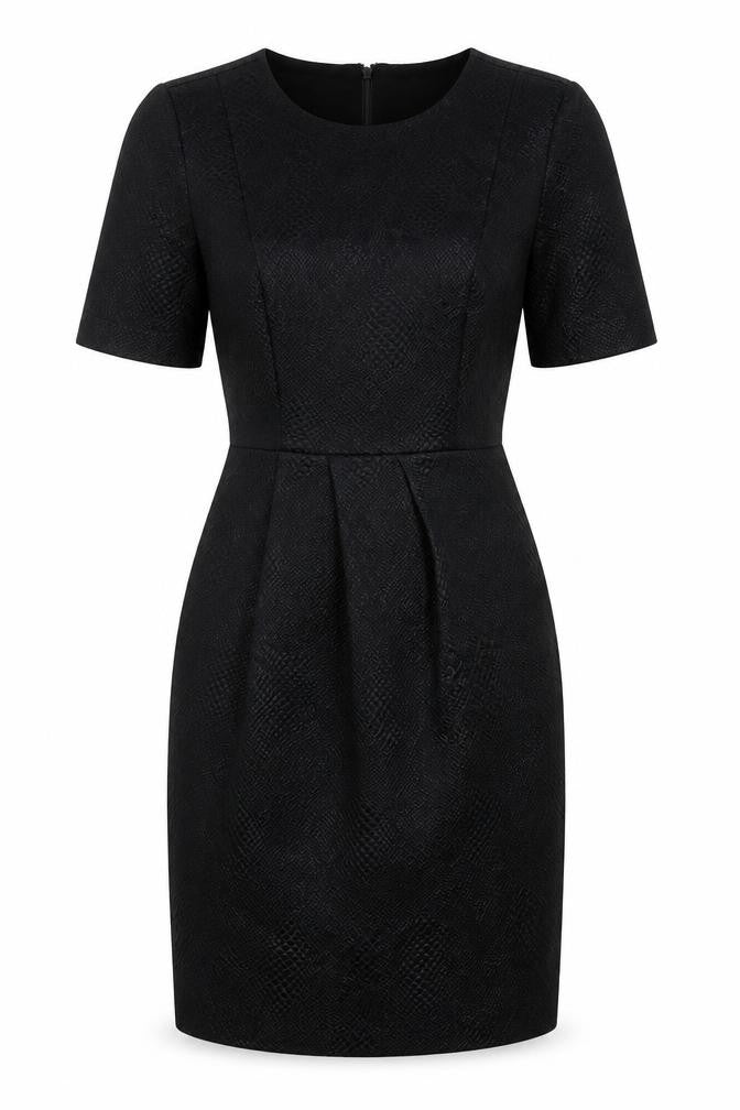 Whistles Women's Black Dress UK 8 Half Sleeve
