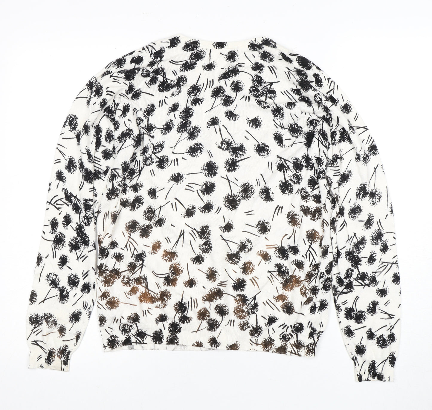 Marks and Spencer Women's Ivory Floral Cardigan Size 16