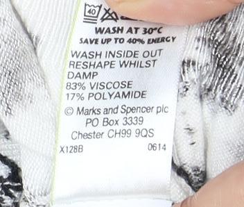 Marks and Spencer Women's Ivory Floral Cardigan Size 16