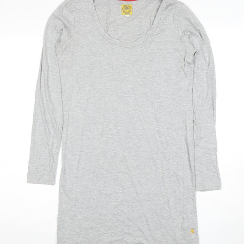 Joules Women's Grey Long Sleeve Dress S