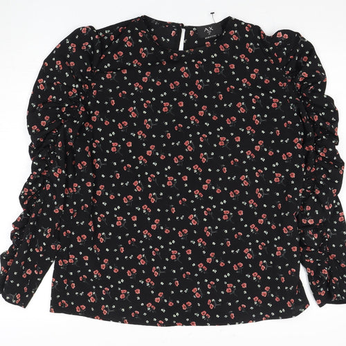 AX Paris Women's Floral Black Top Size 12