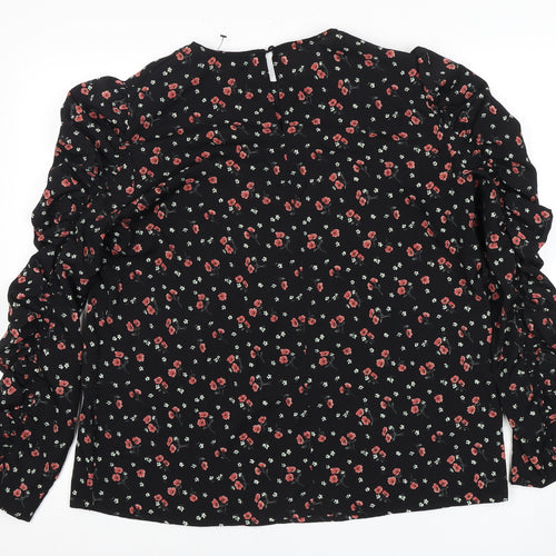 AX Paris Women's Floral Black Top Size 12