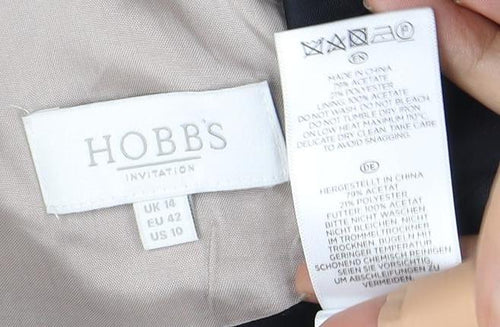 Hobbs Women's Classic Sheath Dress Black Beige Size 16