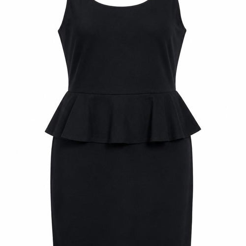 New Look Women's Black Dress, Size 14, Knee Length, Jersey
