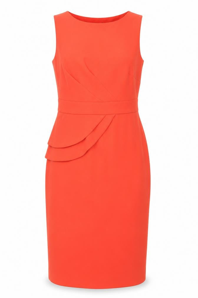 Front view of Hobbs Women's Red Sheath Dress -, size 10