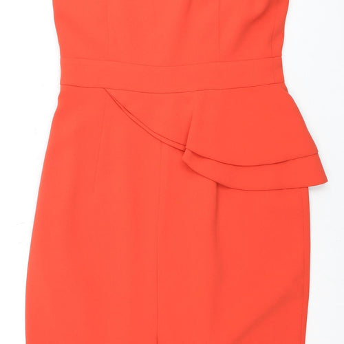 Hobbs Women's Red Sheath Dress - Size 10