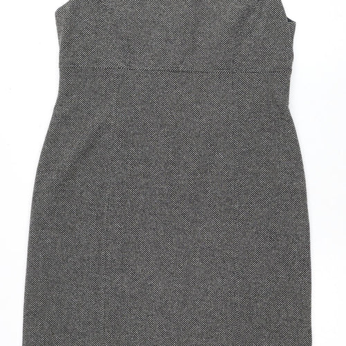 Jane EYE Women's Grey Sheath Dress Size 16 Herringbone