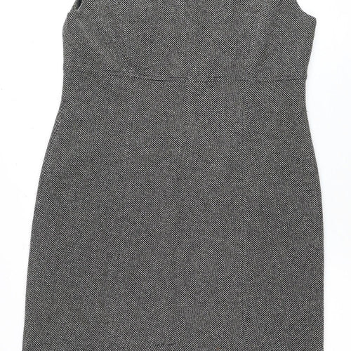 Jane EYE Women's Grey Sheath Dress Size 16 Herringbone
