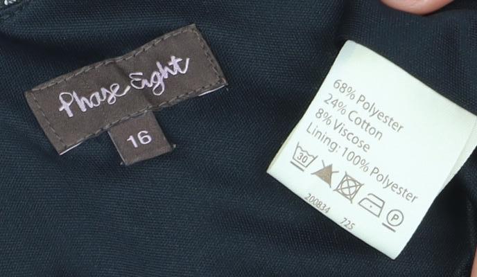 Jane EYE Women's Grey Sheath Dress Size 16 Herringbone