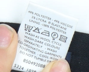 Debenhams Women's Black Midi Pencil Skirt Size 10