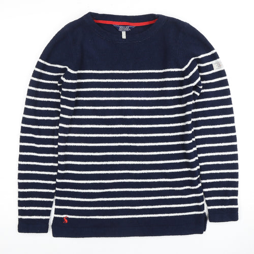 Joules Women's Blue Striped Pullover Jumper Size 6