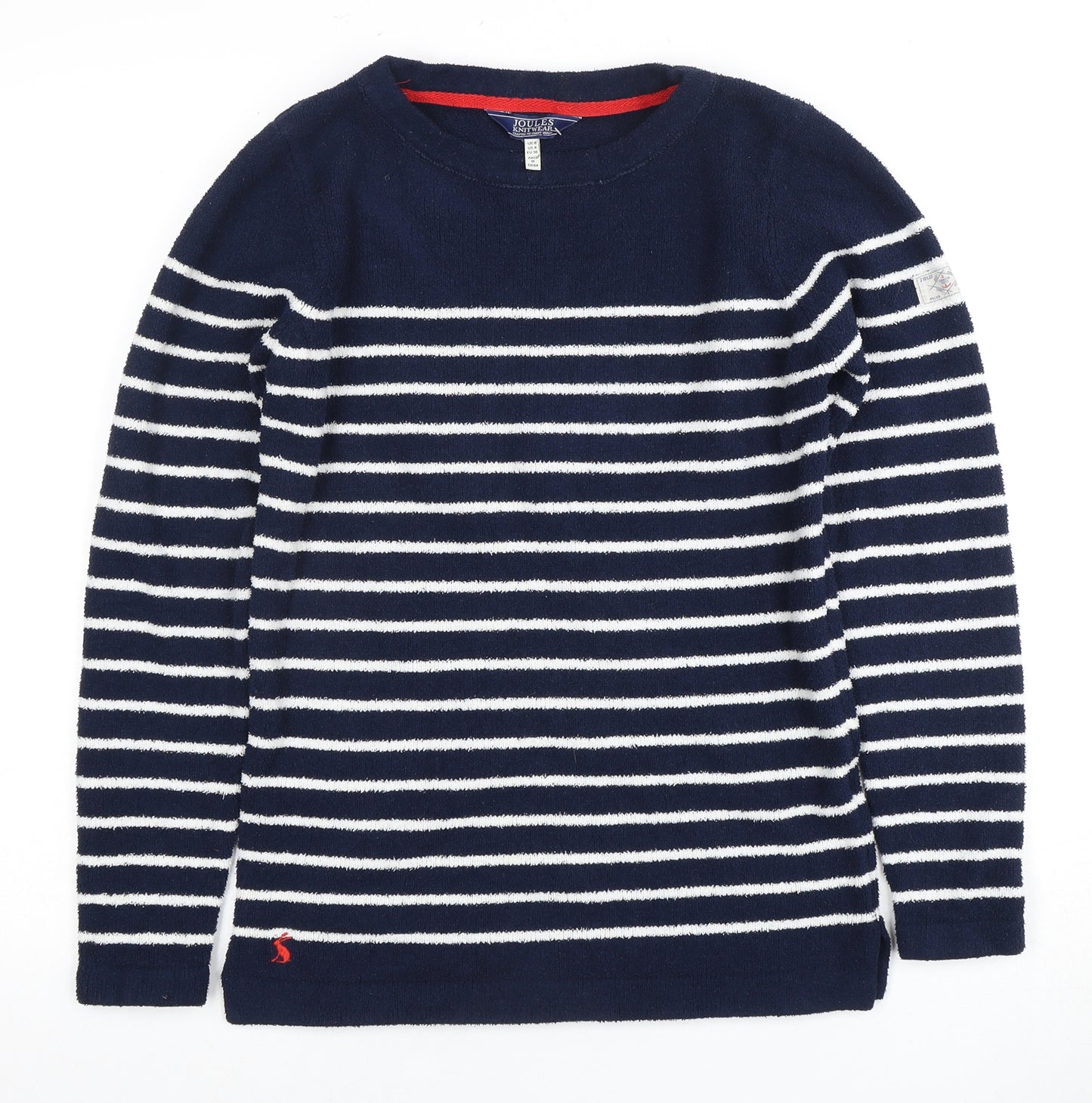 Joules Women's Blue Striped Pullover Jumper Size 6