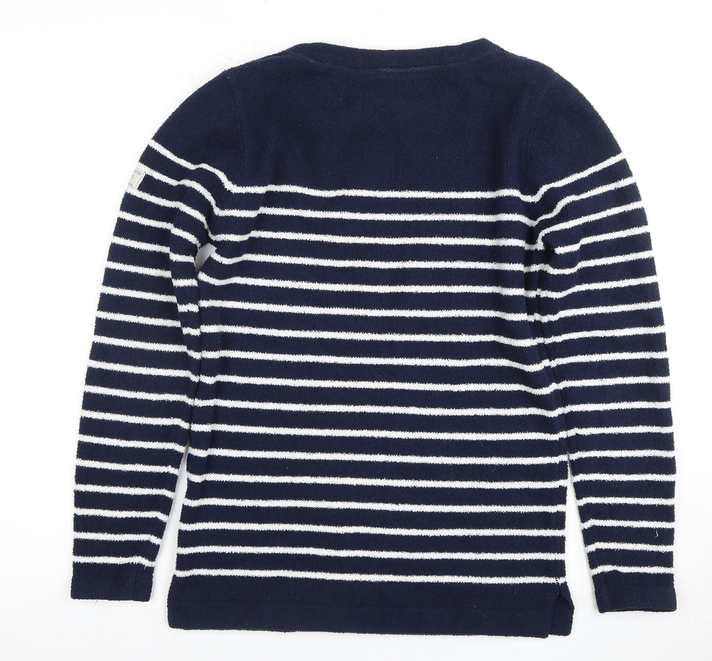 Joules Women's Blue Striped Pullover Jumper Size 6