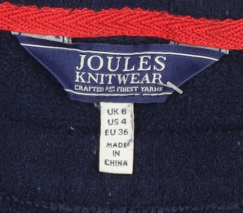 Joules Women's Blue Striped Pullover Jumper Size 6